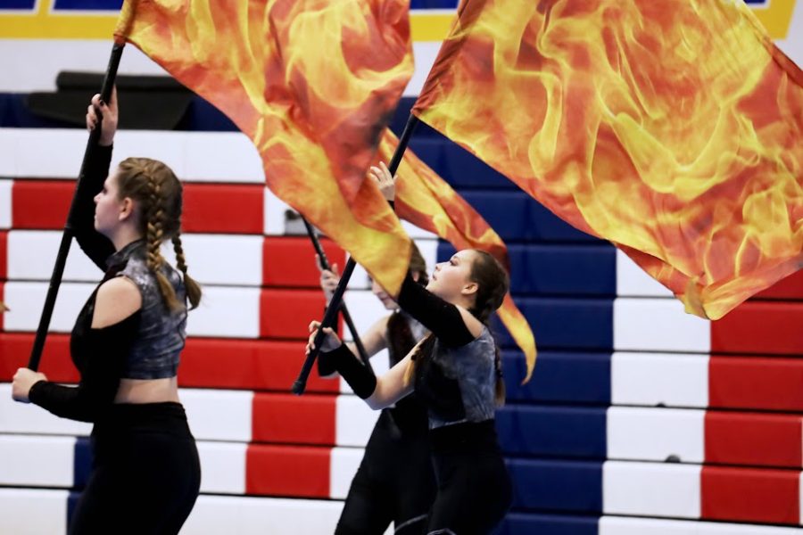 The color guard and drumline Spring Showcase was on Friday, April 21 at the LAHS gym.