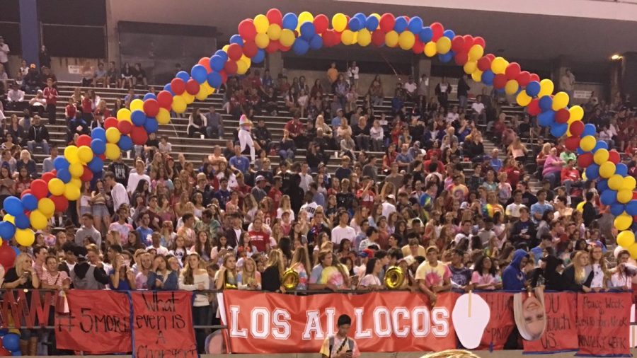 Los Alamitos Griffins celebrating the annual homecoming football game in 2019.