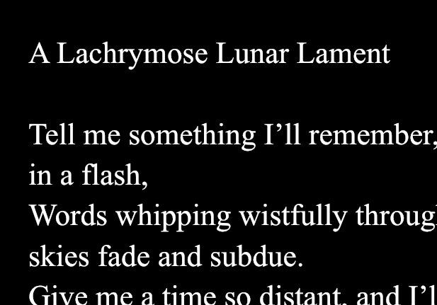 Poetry%3A+A+Lachrymose+Lunar+Lament