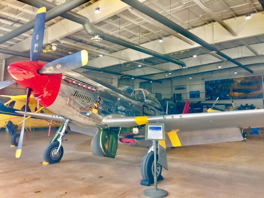 The planes that the Tuskegee Airman flew at the palm springs air museum.