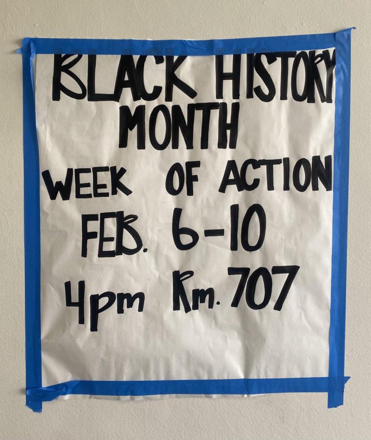 A poster hung up in the hallway of LAHS made by the Ethnic Studies Club.