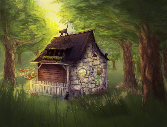 A captivating, comfortable dwelling produced by a Digital Art student.