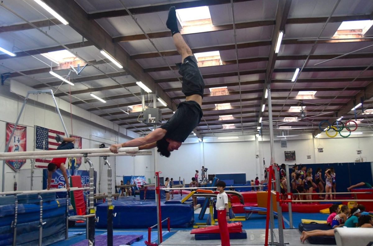 Misha Romo during gymnastics