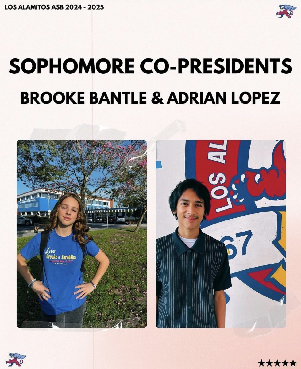 Sophomore co-presidents Brooke Bantle and Adrian Lopez. 