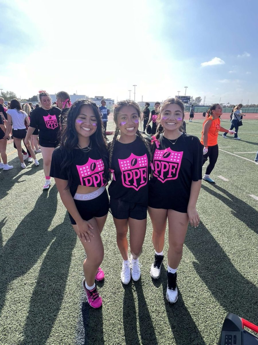 Seniors participating in the Powder Puff games, another event that seniors enjoyed last Friday. Senior events are an amazing way to bring the graduating class together at the end of the school year. 