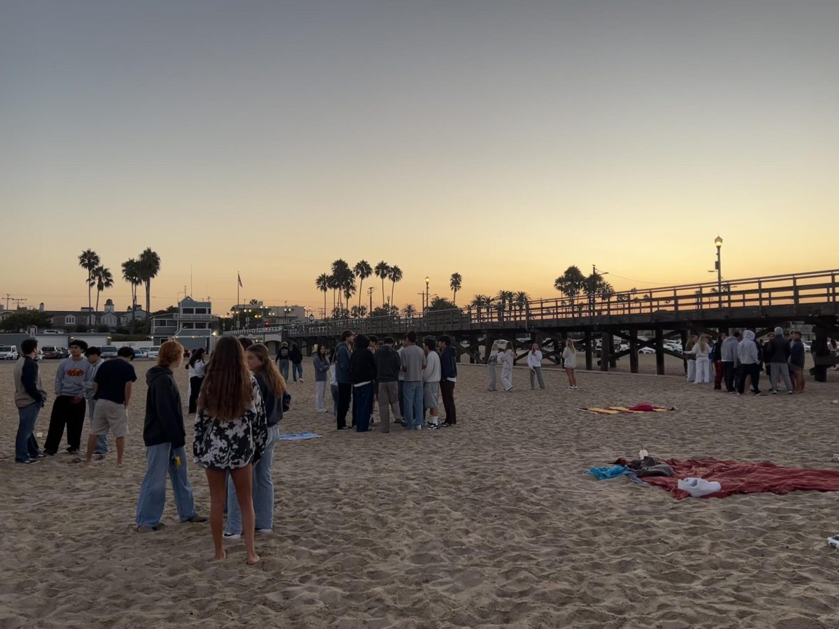 Seniors arrived at the beach at 5:45 a.m. this morning for Senior Sunrise.