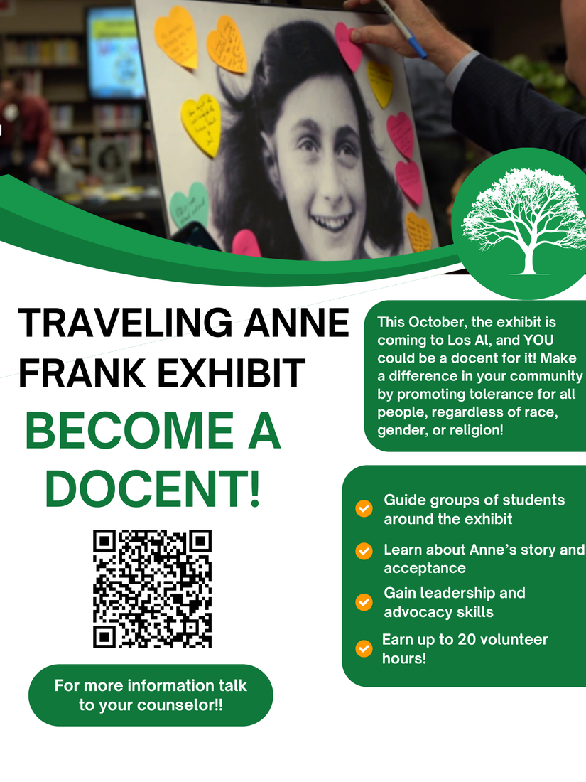 The Anne Frank LA exhibit is accepting applications for student docents.