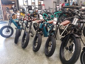 In Long Beach, Jax Bicycle Center sells a variety of e-bikes, which general manager Jeff Sisk says is the fastest-growing category in the store.