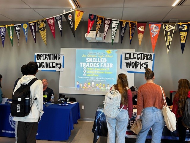 The Skilled Trades Fair encourages LAHS students to take on different career paths. (Photo courtesy of LAHS newsletter)