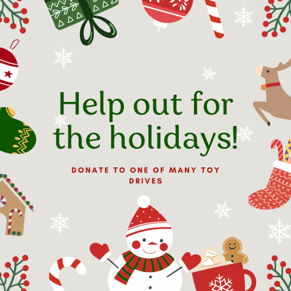 Donate to a holiday toy drive to help those in need. 