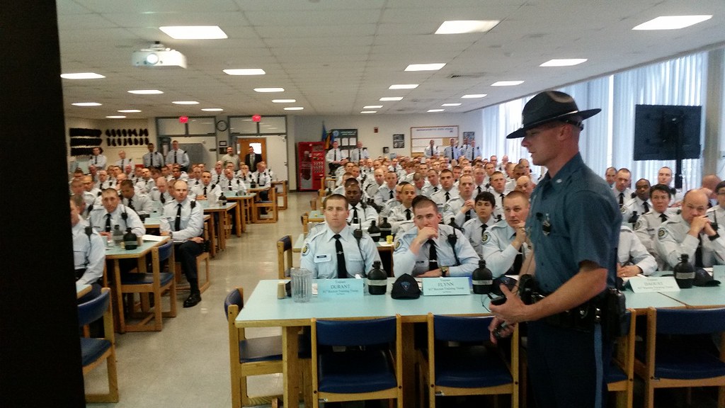 First responders training in a police academy on April 30, 2014.
(Photo courtesy of MassDOT on Flickr)