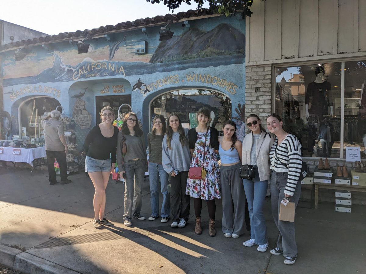 French exchange students and their hosts explore Seal Beach.