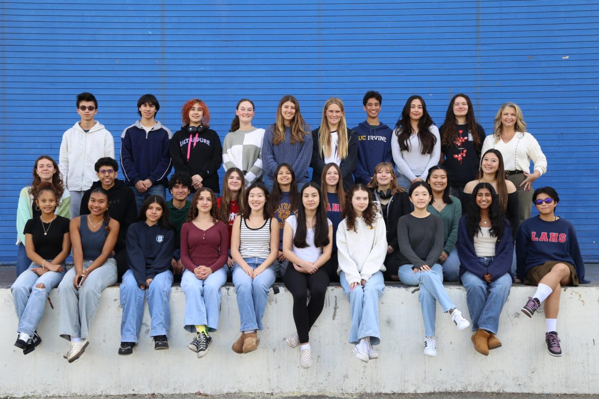 The 2024-2025 staff of the LAHS journalism class, which produces the Griffin Gazette. (Photo courtesy of Aiden Shellhammer)