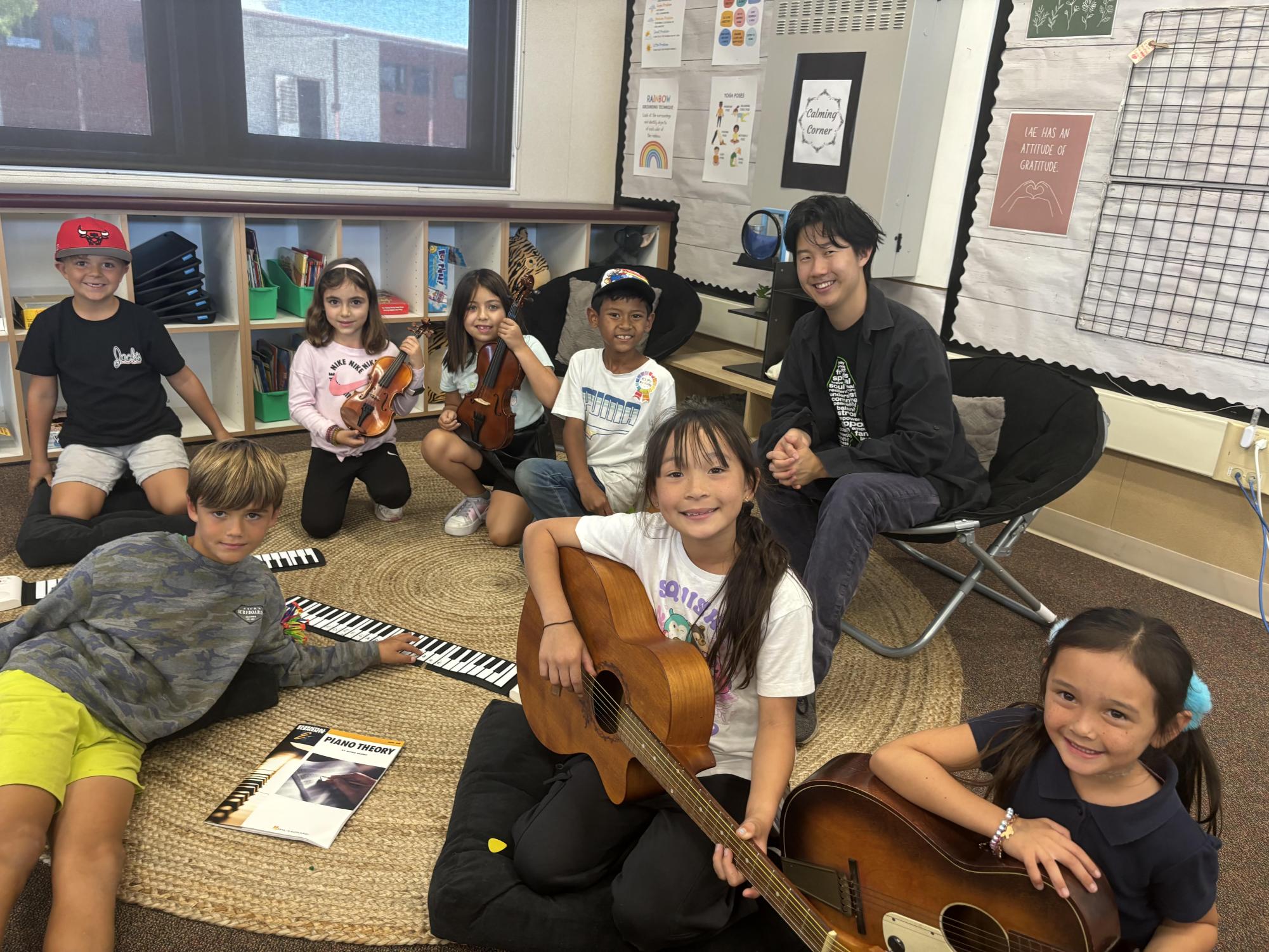 "Students get to learn an instrument that they are crazy about, and immediately, they want to know everything about that instrument", Cisneros said. (Photo Courtesy of The Youth Center)