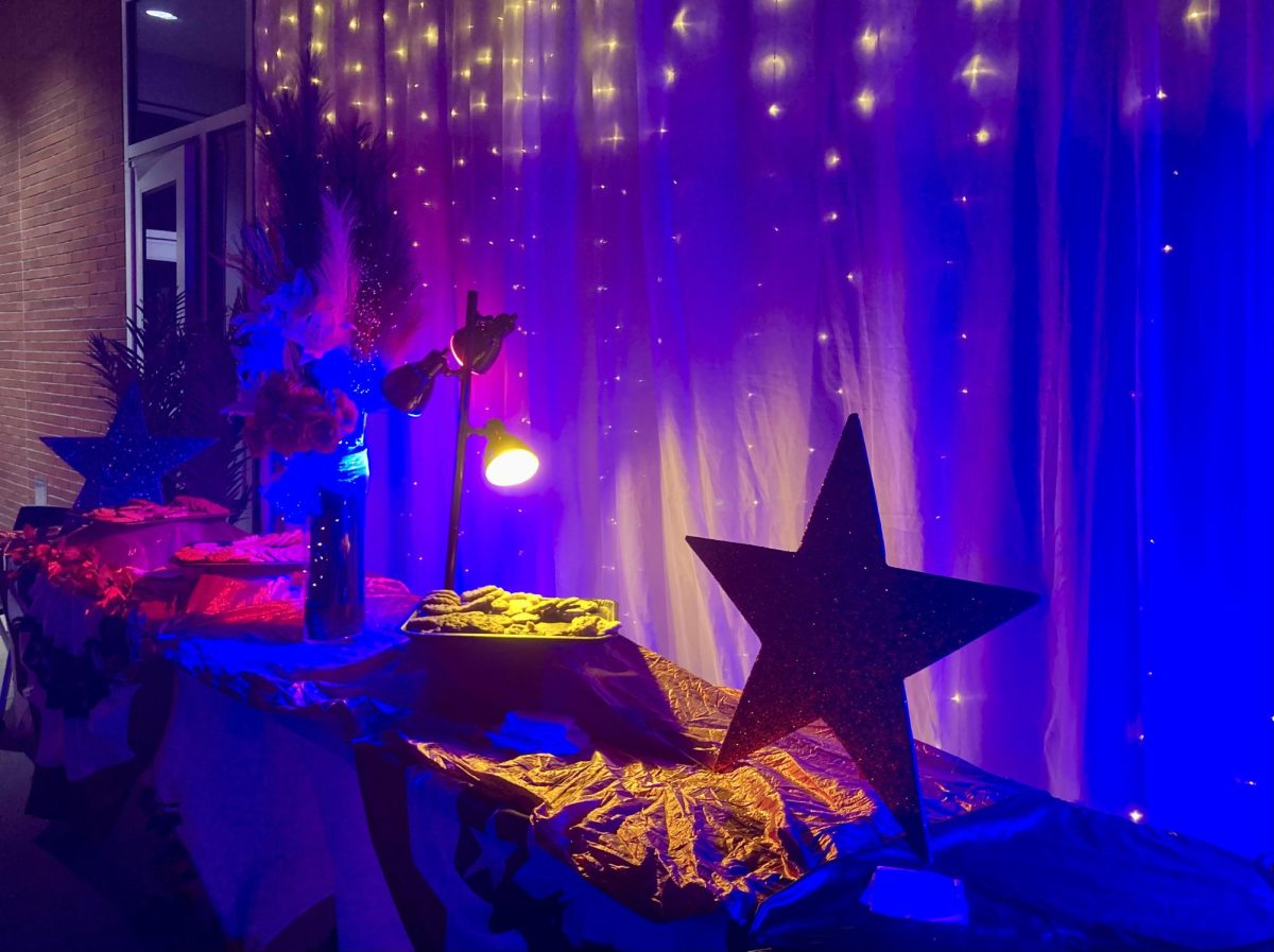 The Homecoming dance theme included stars and bright lights.