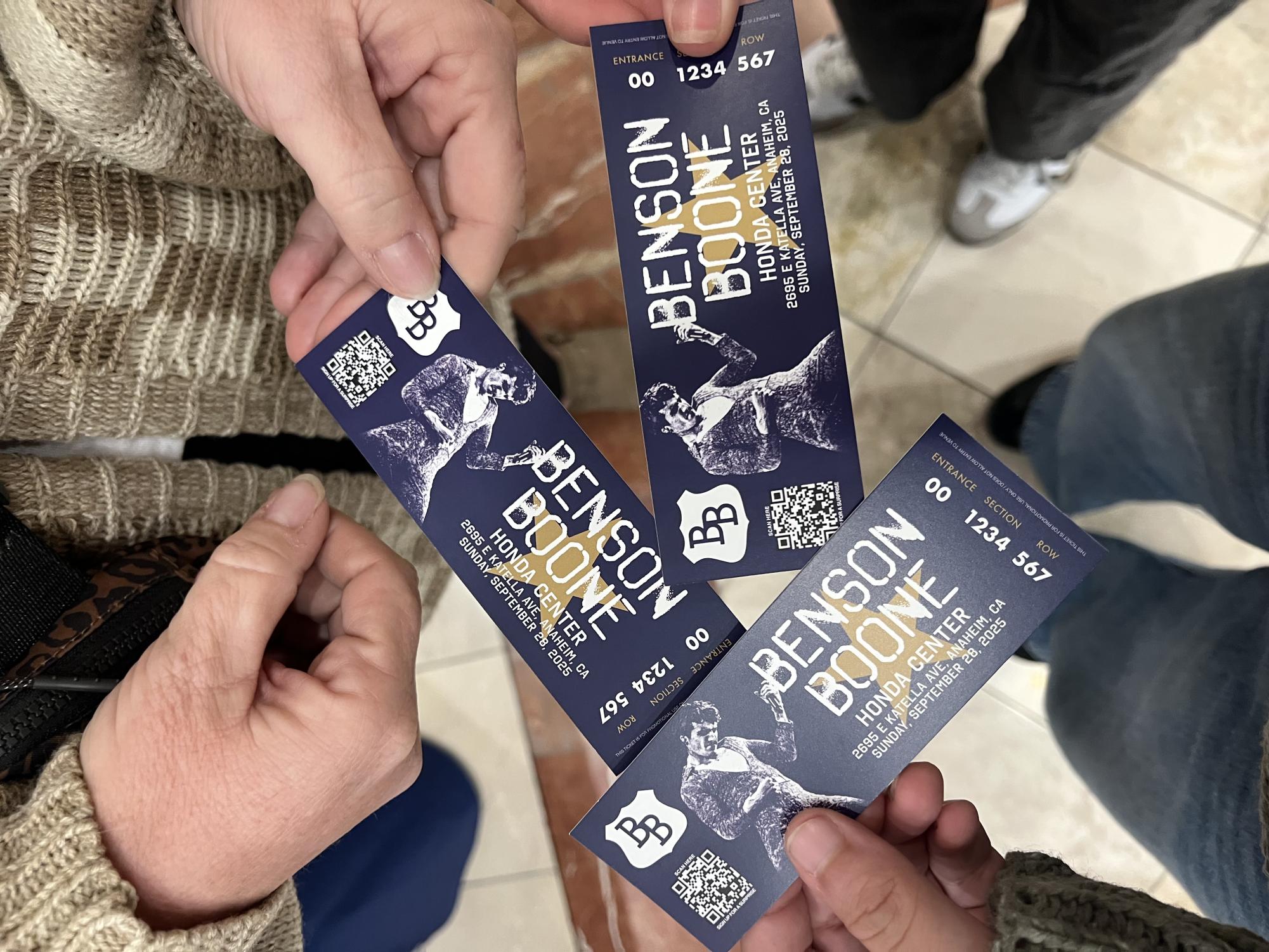Attendees received keepsake tickets to help them remember the amazing night. 