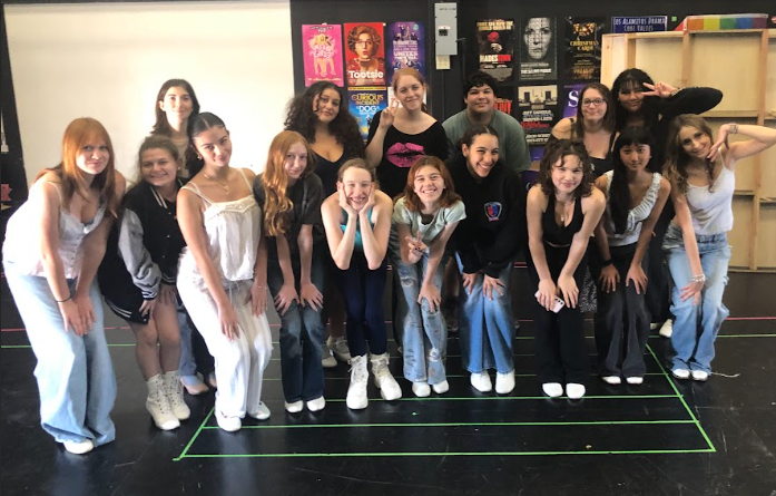 The talented ensemble members and choreographer of Los Alamitos High Schools musical "The Addams Family".