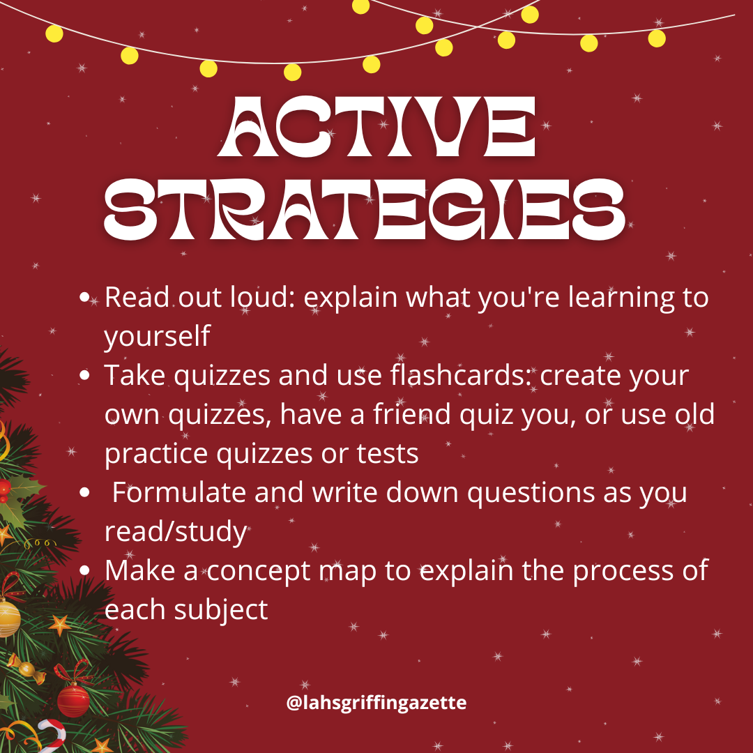 Active strategies to help you study. 