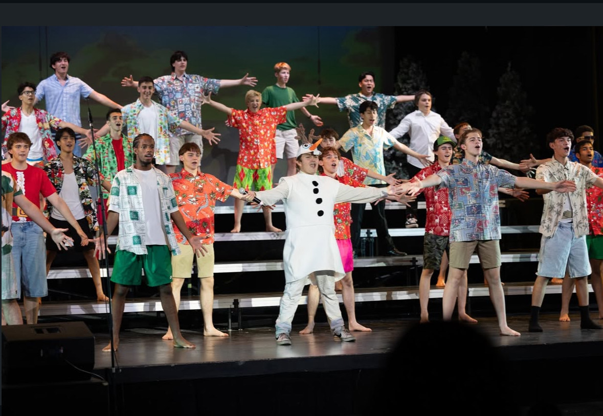 LAHS Choir performing "In Summer" song from the Frozen act.