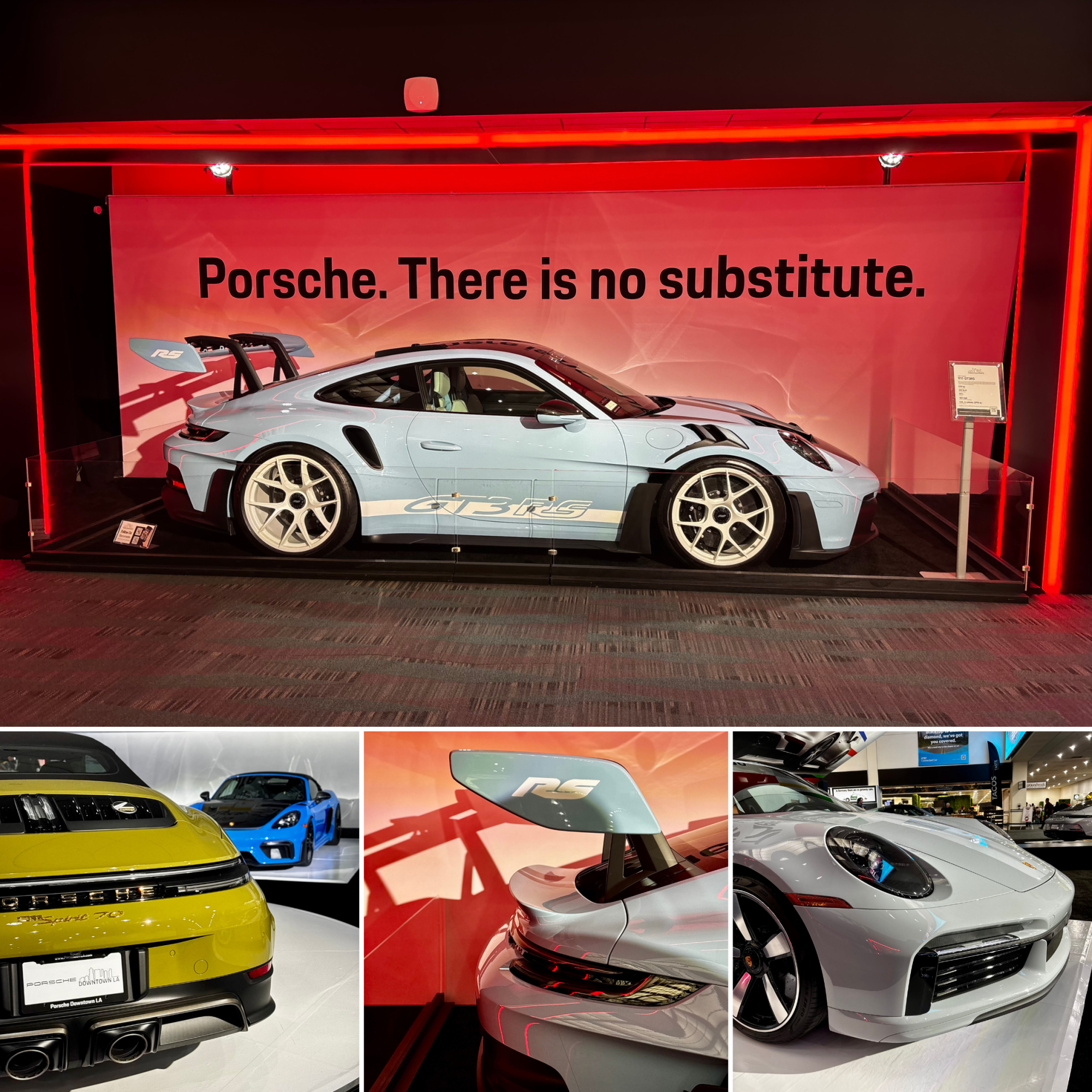 Porsche dominated the entrance with their world famous 911 models.