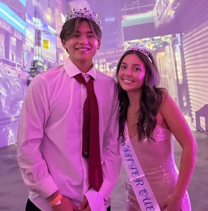 This years WOFO King and Queen after receiving their sash and crown. (Photo courtesy of ASB Instagram)
