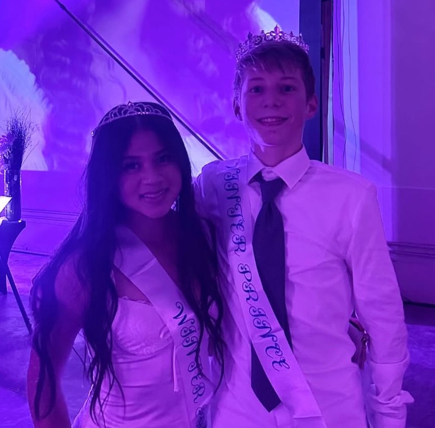 This years WOFO Prince and Princess after receiving their sash and crown. (Photo courtesy of ASB Instagram)