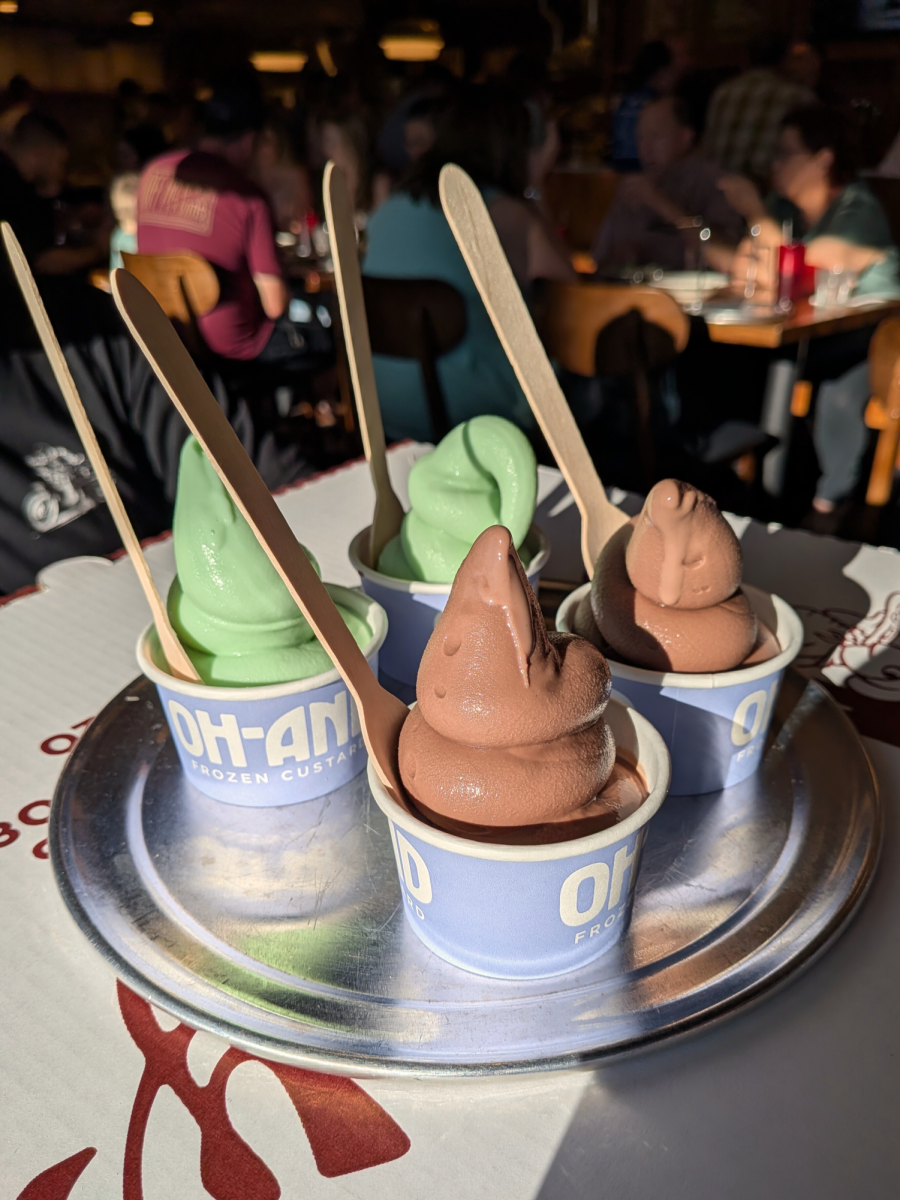 Mooney's signature dessert is frozen custard, with flavors regularly circulating, so there is always something new each time you visit. 