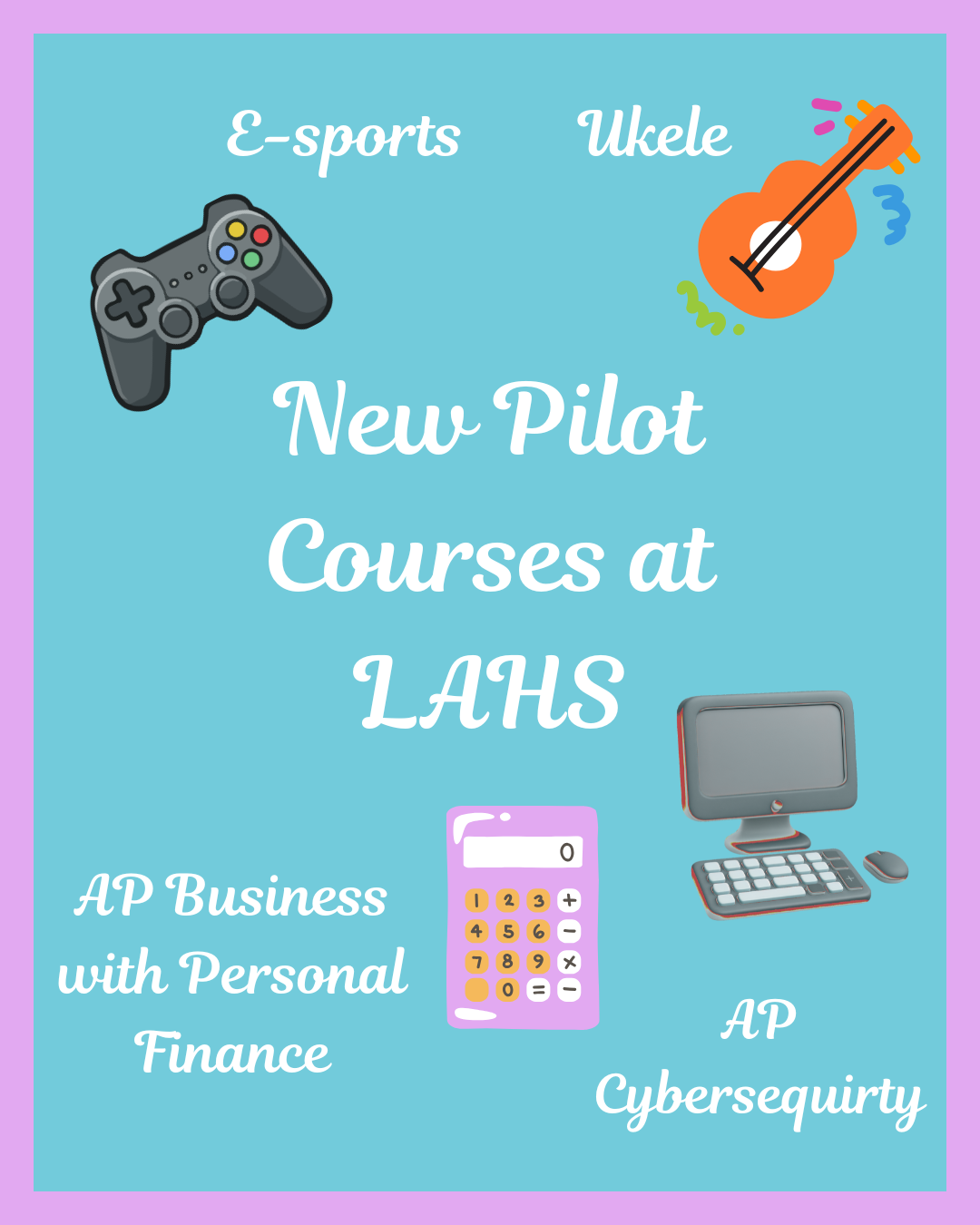 New courses are available for the 2026-2027 school year, giving students more options for their class schedules. 