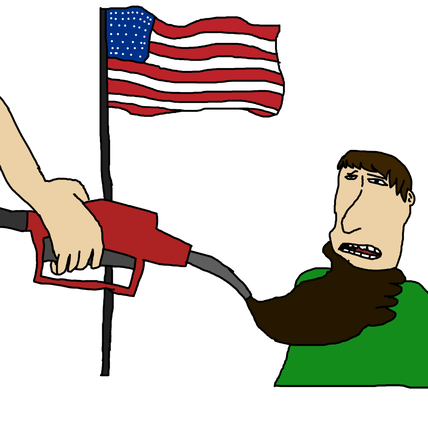 "You didn't say gas would be this highly performative President Trump!"
