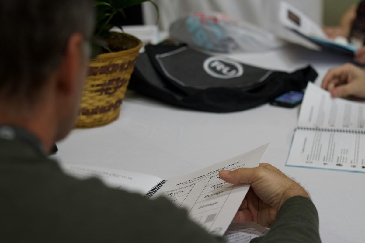 
Los Alamitos High School AP Physics teacher Mr. Scant stares in bewilderment at the AP Physics exam after taking the test (Photo courtesy of RU Recovery Ministries via Unsplash).
