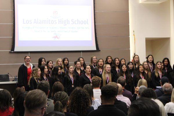 Los Alamitos Choir opened up this special board meeting with a stunning performance.