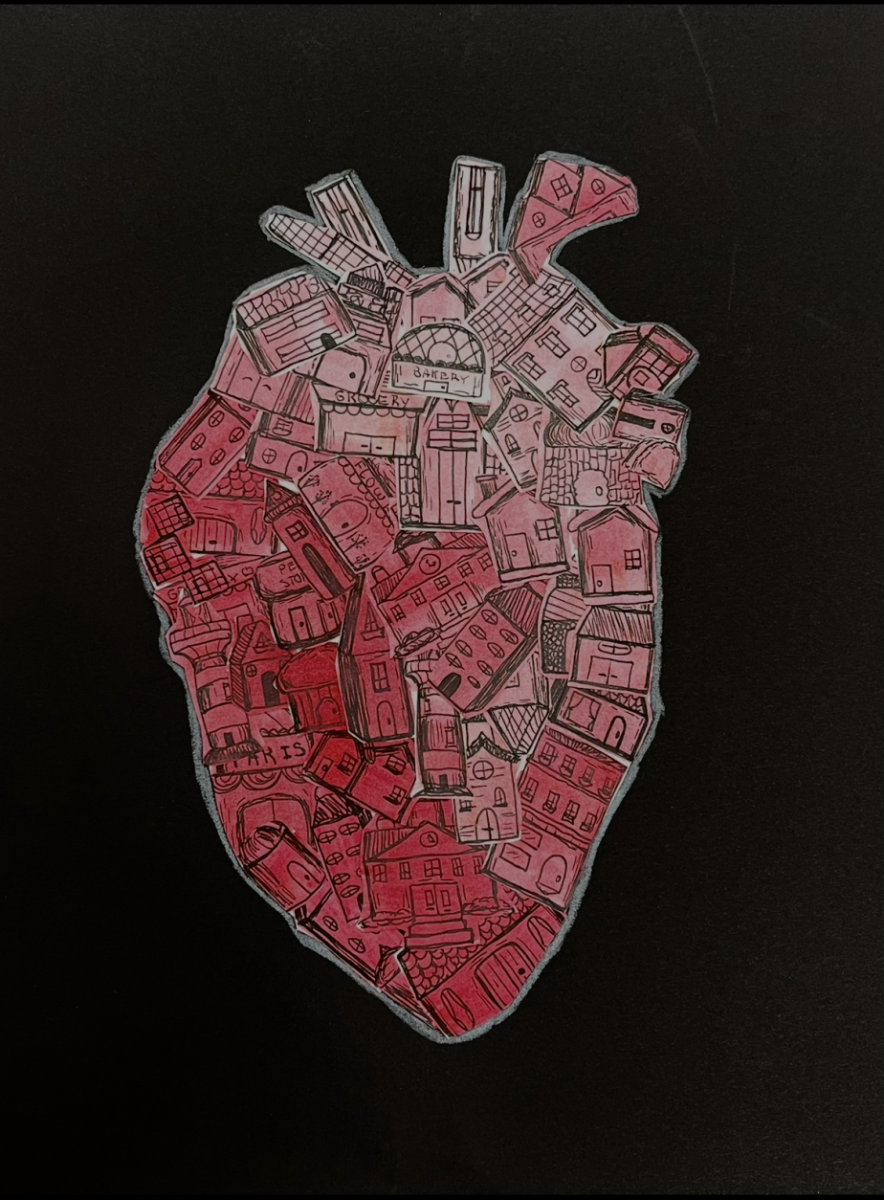 "Close to Home" was created and submitted to the Griffin Gazette by LAHS junior Tatum Diniakos. (Photo courtesy of Tatum Diniakos)