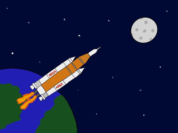On April 1, NASA launched the Artemis II, a mission around the moon.