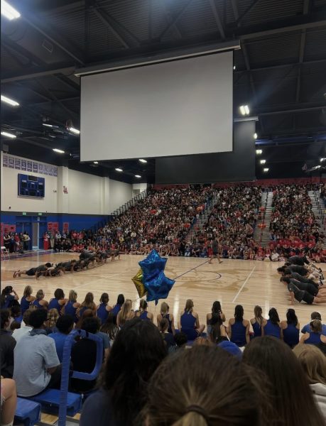 The Friday assembly gathered all students in The Griffin Center to celebrate with games and activities.